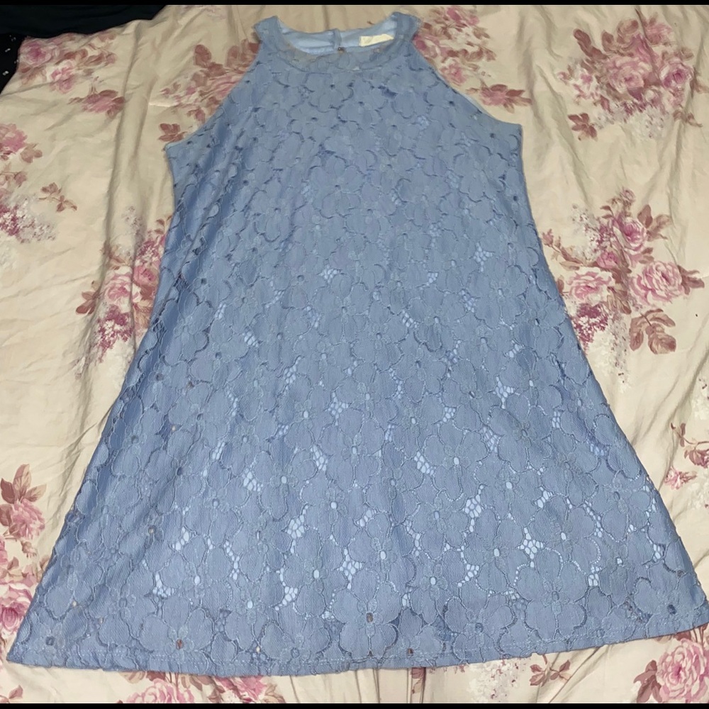 Baby blue dress